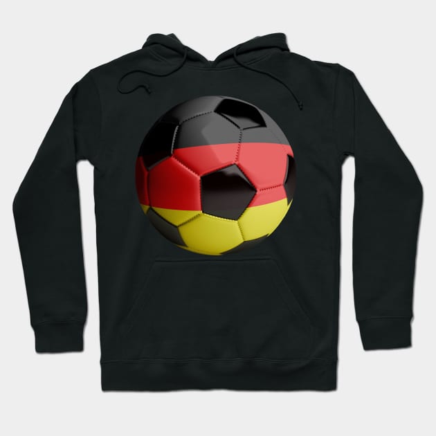 Germany Soccer Ball Hoodie by reapolo